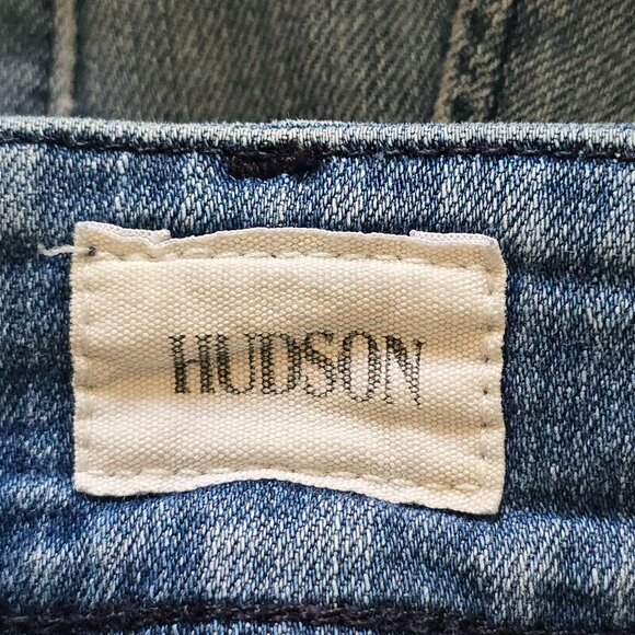 Hudson Collin Flap Skinny Crop Denim Jeans in Adventure Blue - Picture 11 of 15